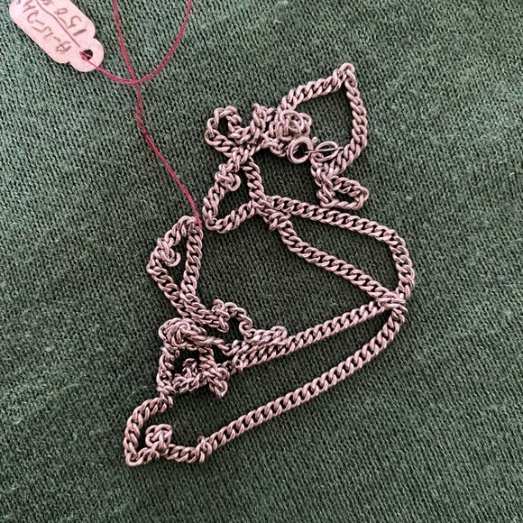 Agem I Sterling Silver Curb Neck Chain 24" - Picture 8 of 16